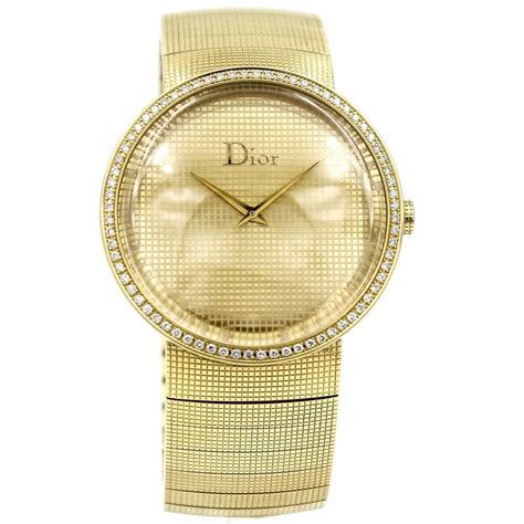 dior watch women's|Dior diamond bezel watch.